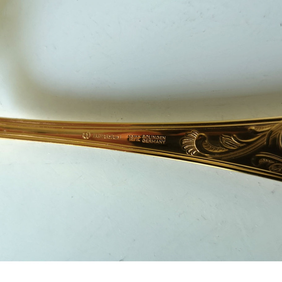 Royal Collection Solingen 23/24 Gold Karat Serving Spoon - Picture 3 of 3